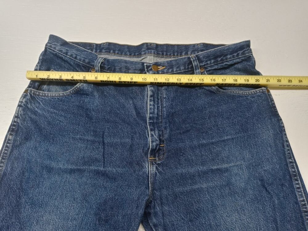 Wrangler (40x32) Men's Straight Fit Blue Denim Jeans